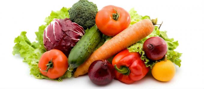 Surowe warzywa i owoce